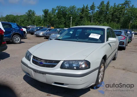 2003 Chevrolet Impala из США, поврежденный, VIN 2G1WF52E939361504